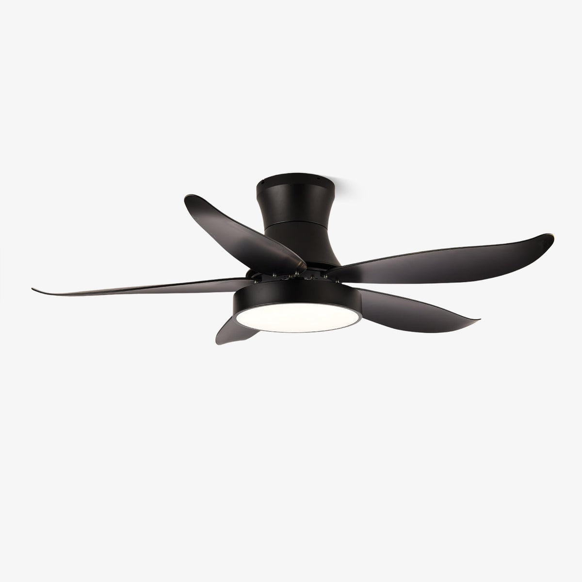 Jada ventilador de techo con luz moderno negro