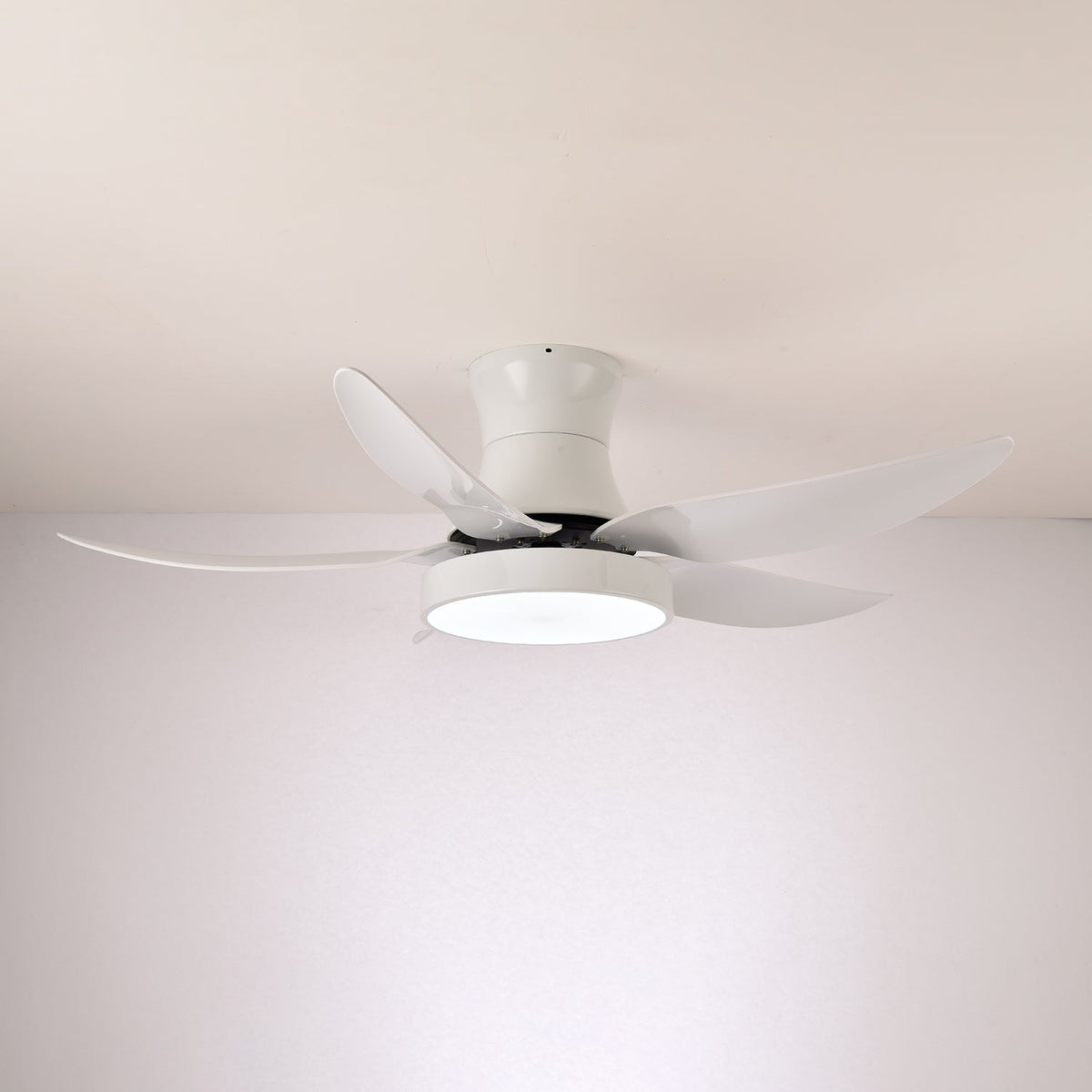 Jada ventilador de techo con luz moderno negro