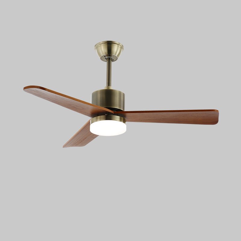 Ventio ventilador de techo con luz minimalista en madera y plata