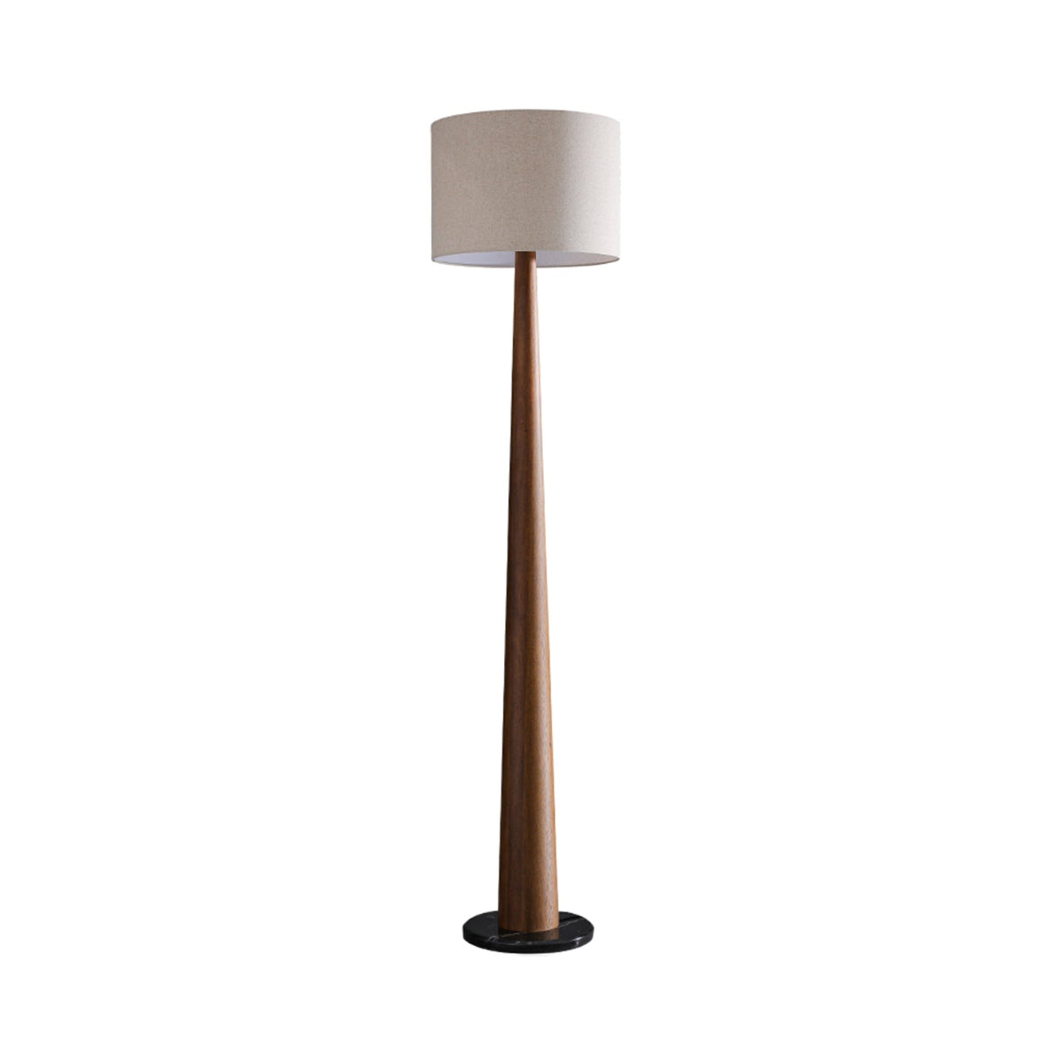 Ersilir lámpara de pie cilíndrica de madera