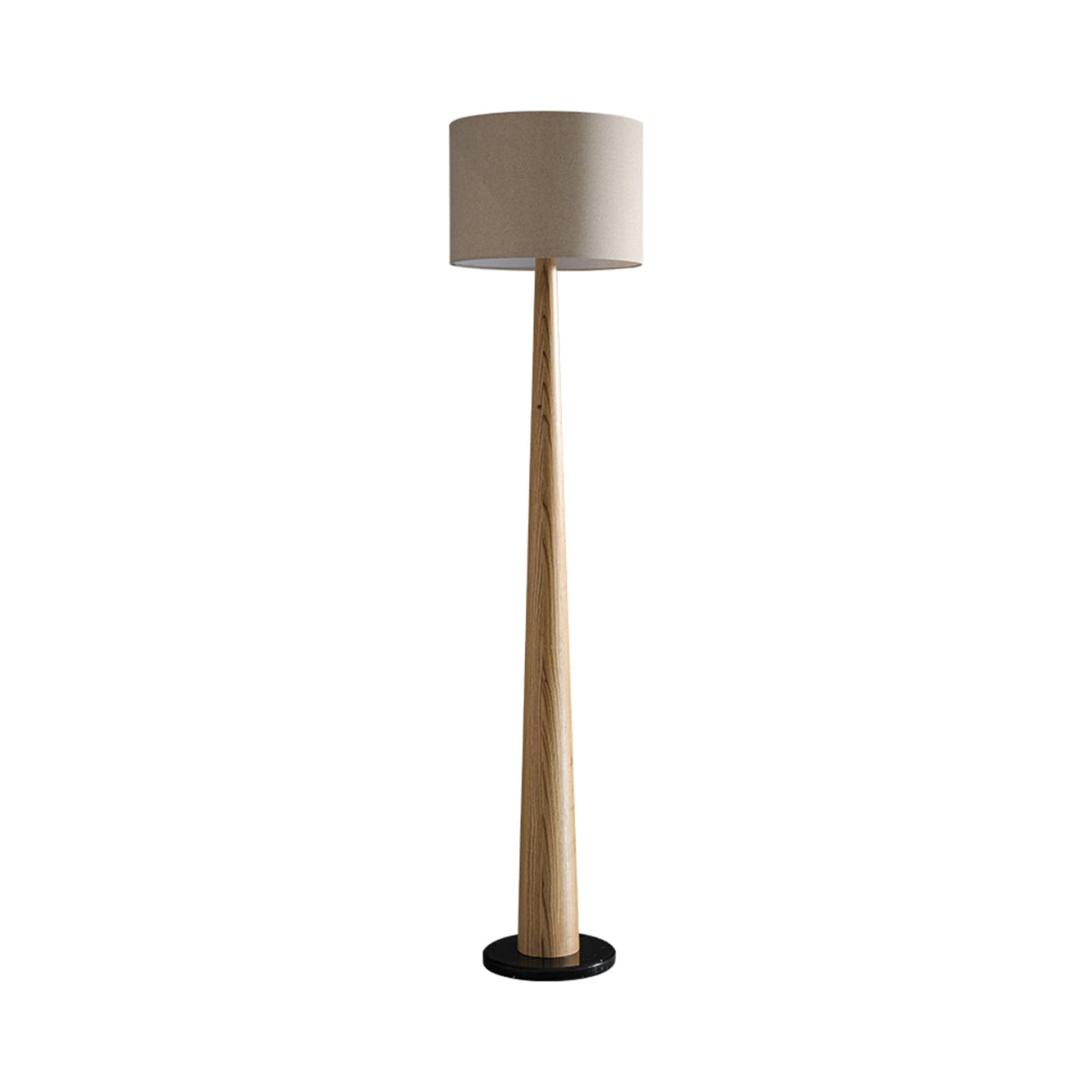 Ersilir lámpara de pie cilíndrica de madera