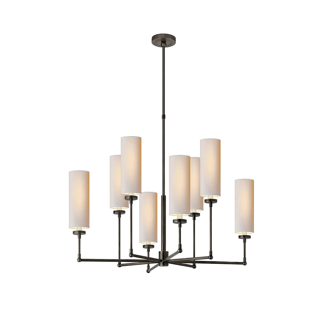 Artemis Chandelier Brass Fabric