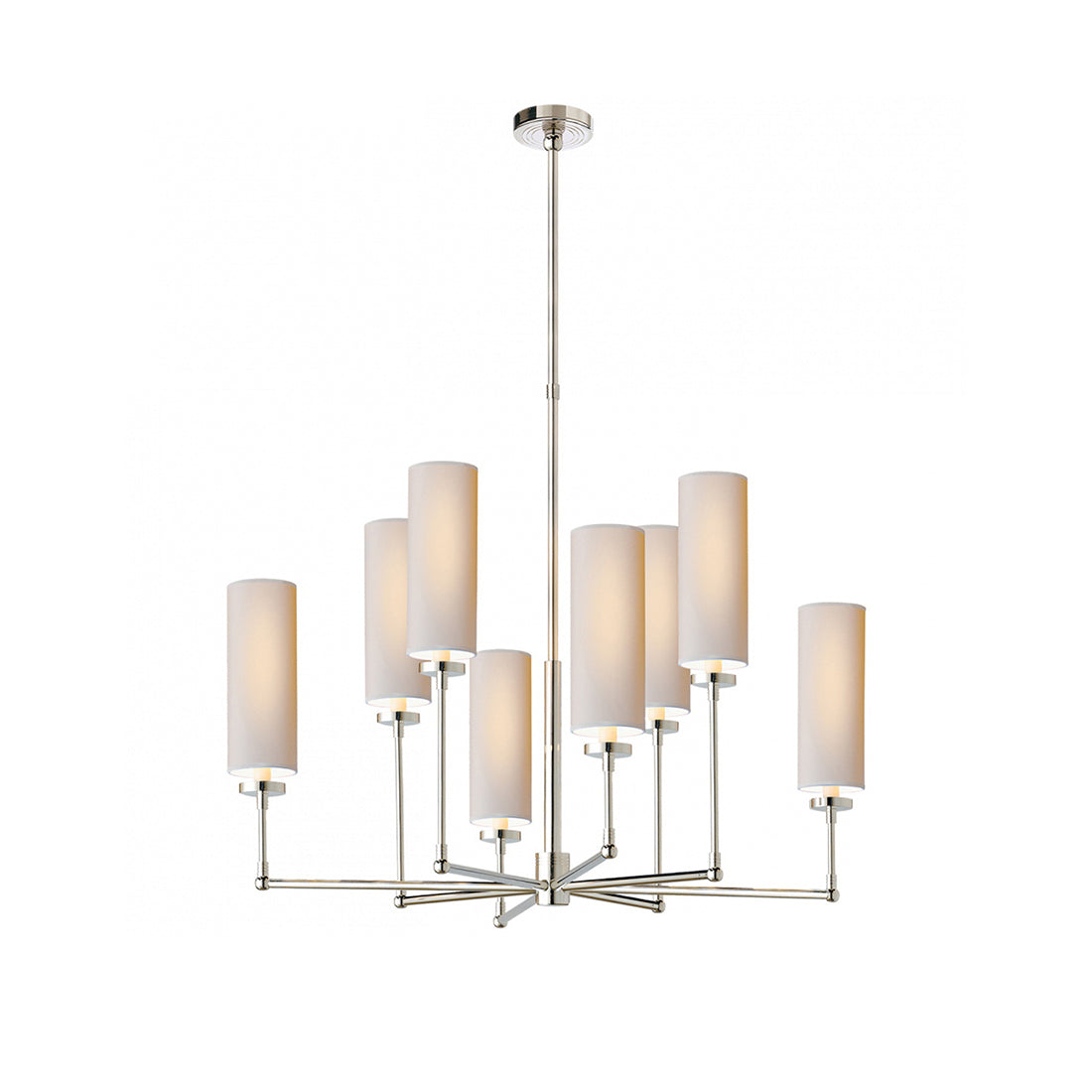 Artemis Chandelier Brass Fabric