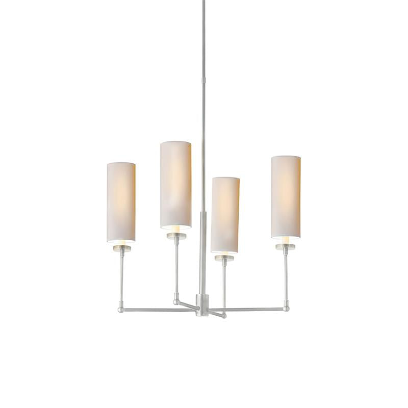 Artemis Chandelier Brass Fabric
