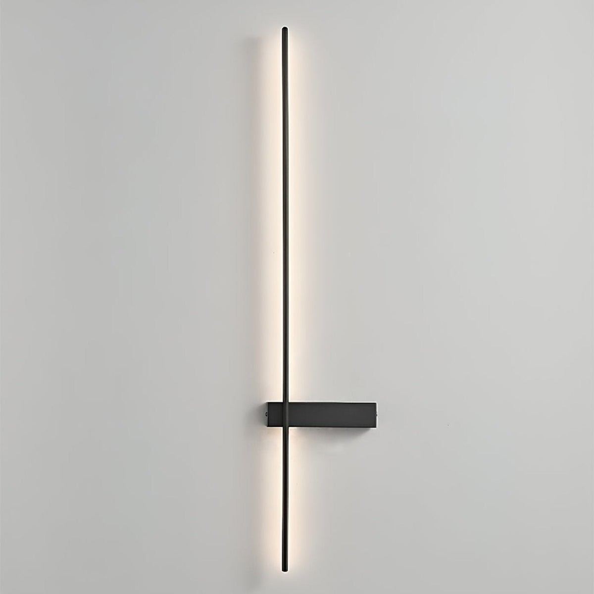Mesv aplique de pared lineal recargable negro