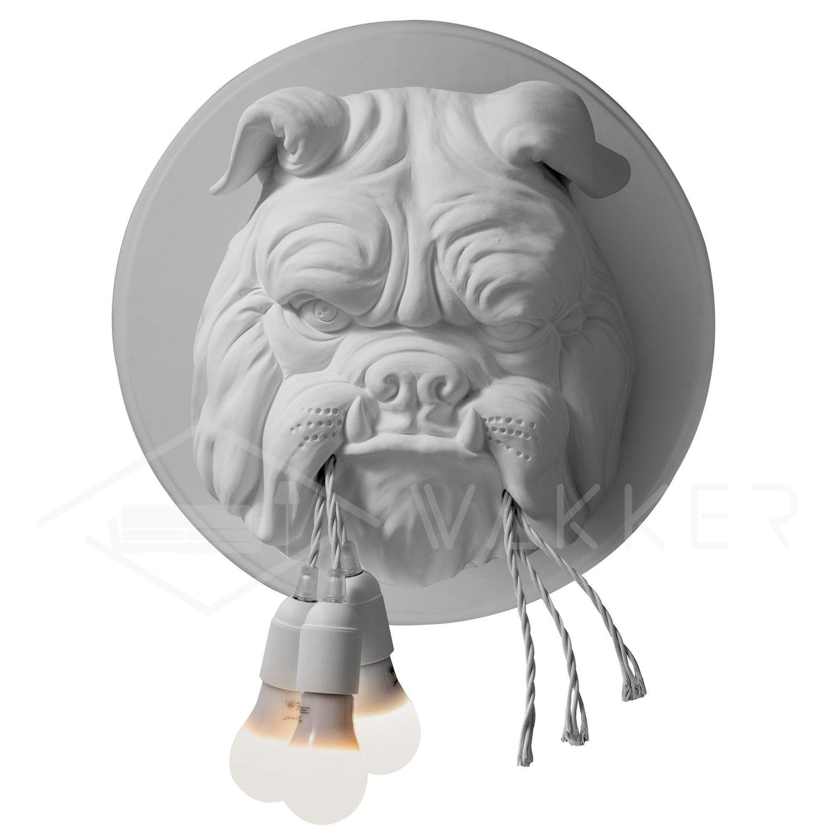 Umeri aplique de pared bulldog escultura caprichoso