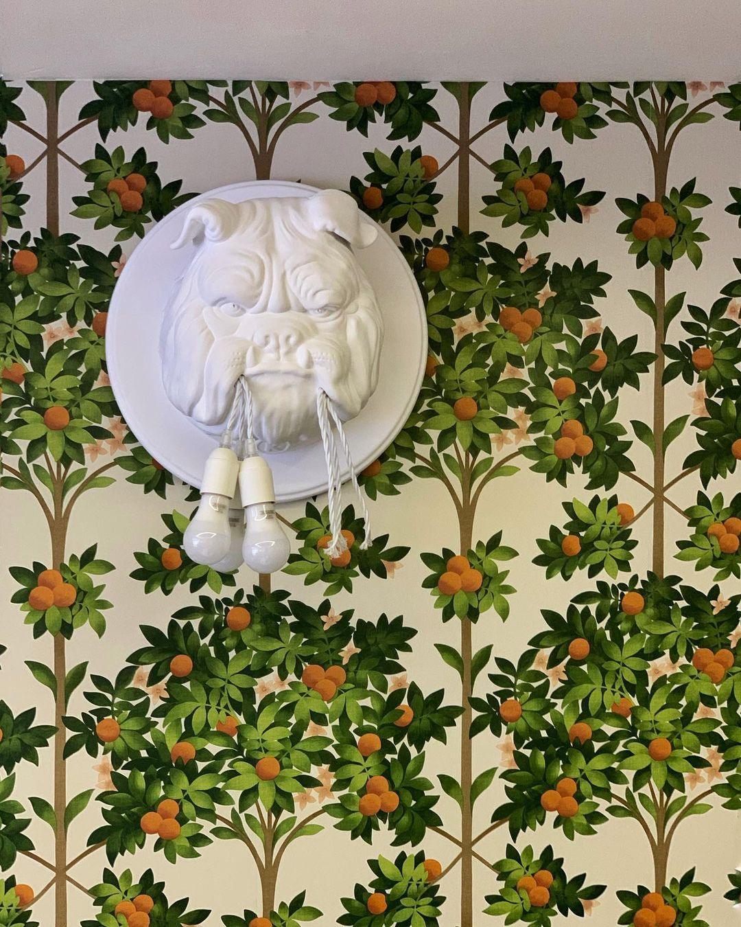 Umeri aplique de pared bulldog escultura caprichoso
