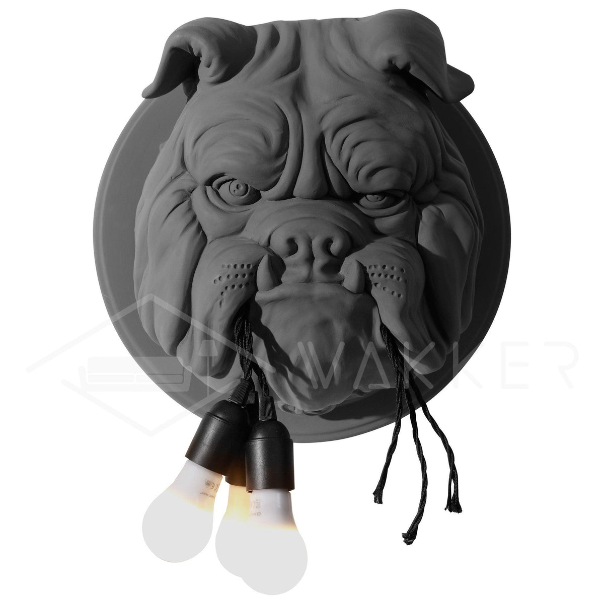 Umeri aplique de pared bulldog escultura caprichoso