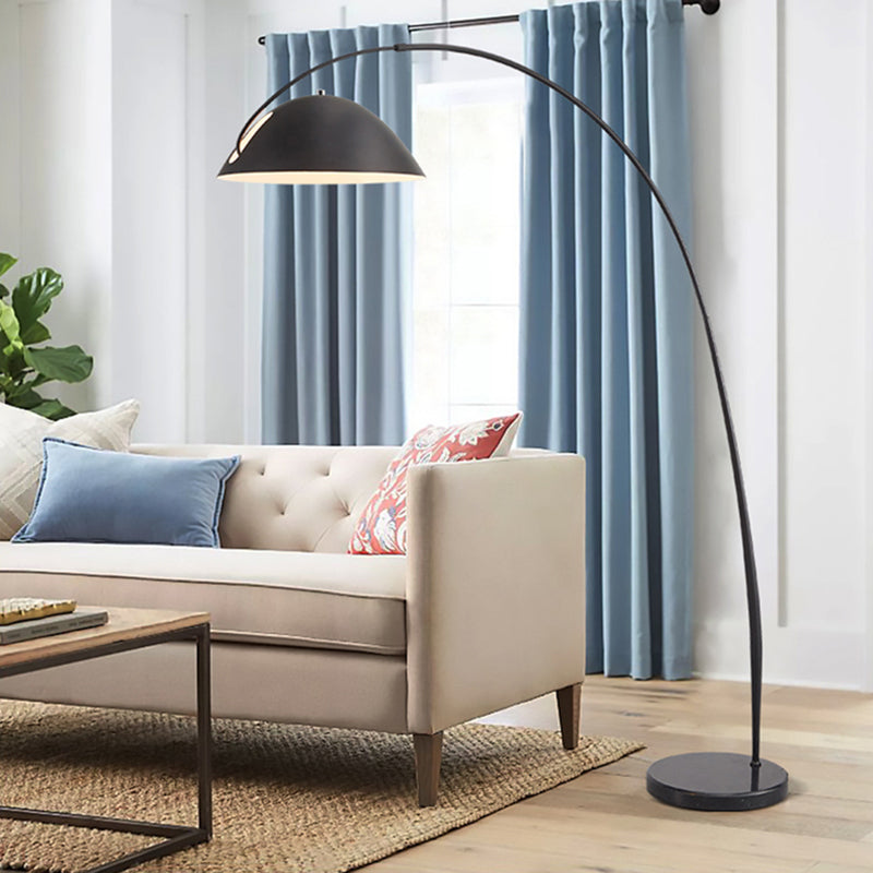 Mira Moderna Minimalista Metal Lámpara de Pie Negra