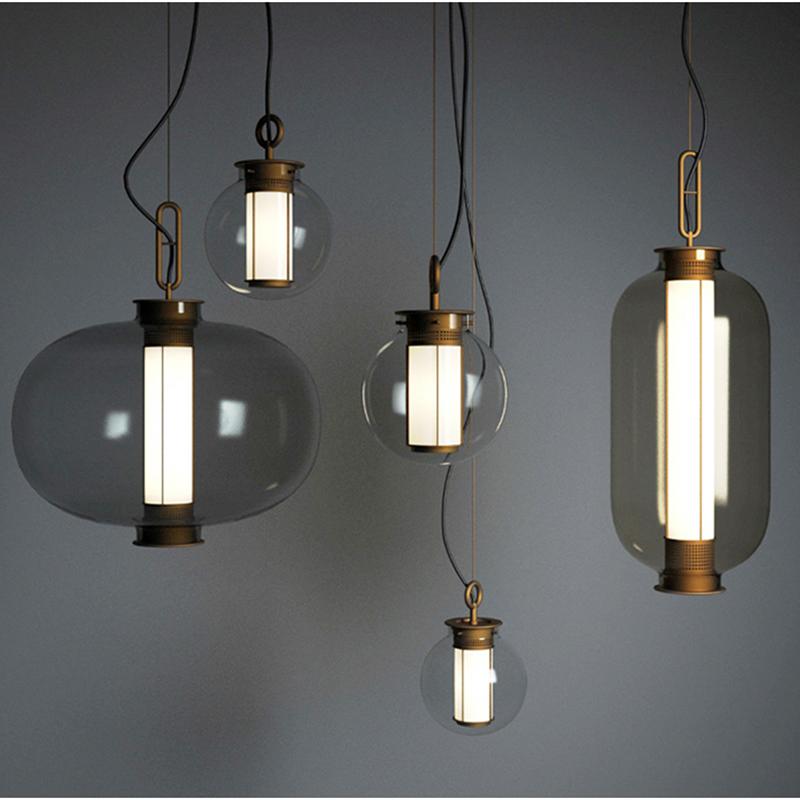 Uphaos lámpara colgante moderna minimalista de vidrio
