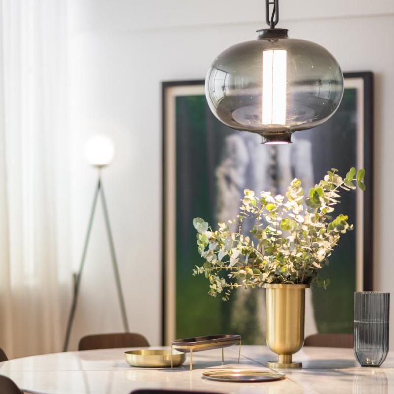 Uphaos lámpara colgante moderna minimalista de vidrio