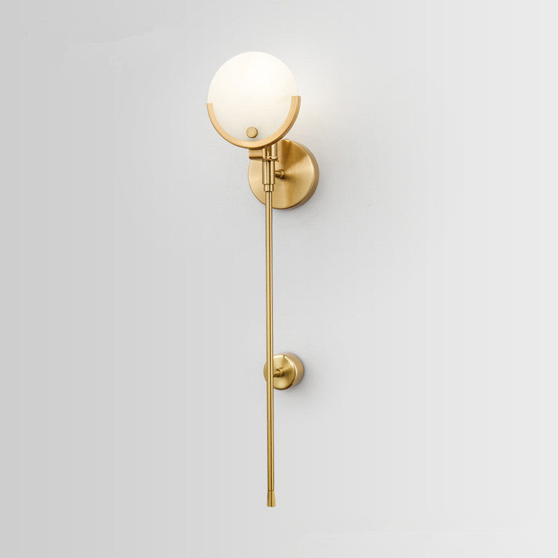 Valentina Nórdico Lineal/Bola Metal Aplique de Pared Dorado