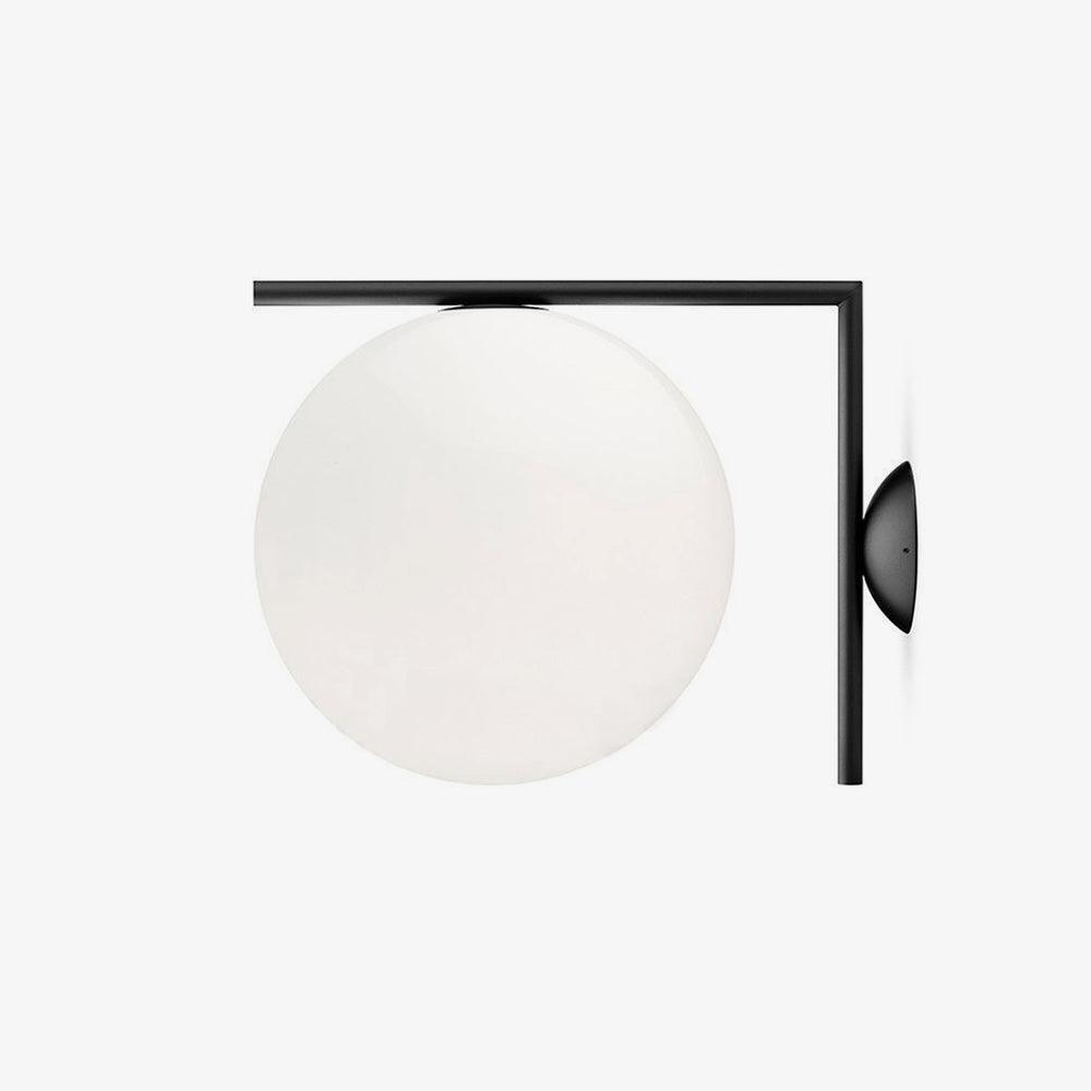 Joanna aplique de pared moderno minimalista en vidrio soplado opalino