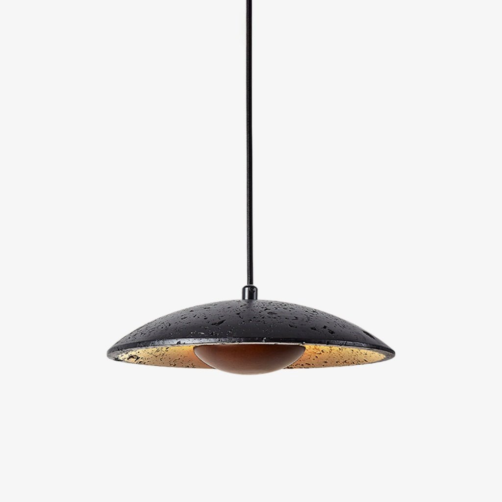 Noreeria lámpara colgante en travertino negro