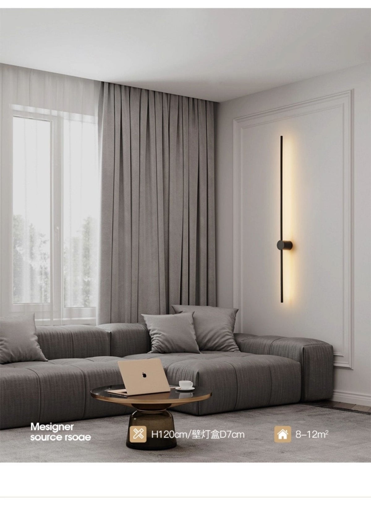 Nestx aplique de pared en latón