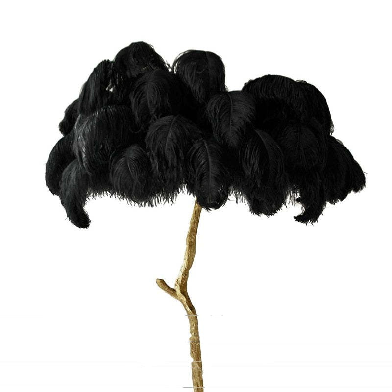 O'Moore Luxury Árbol Pluma/Resina Lámpara de Pie/Mesa