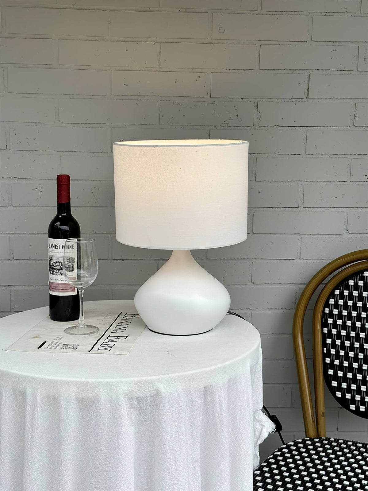 Jean lámpara de mesa moderna de cerámica