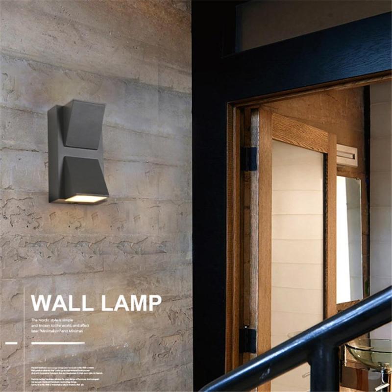 Ray Moderno Simple Aluminio Aplique de Pared LED Negro/Gris