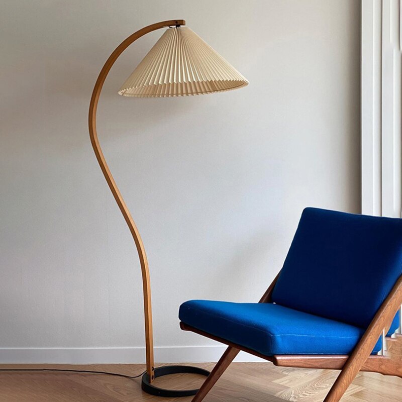 Muto Moderno Geométrico Metal LED Lámpara de Pie Blanco/Beige/Café