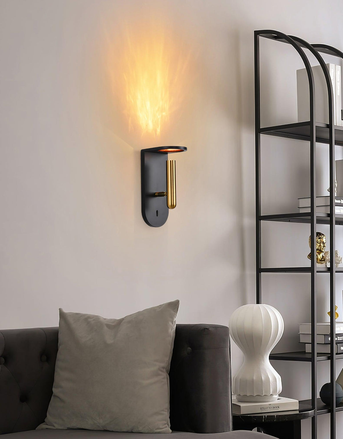 Caloaria aplique de pared LED con interruptor ON/OFF
