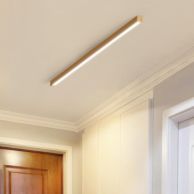 Arisha Moderna Lineal Madera/Acrílico Lámpara de Techo Madera