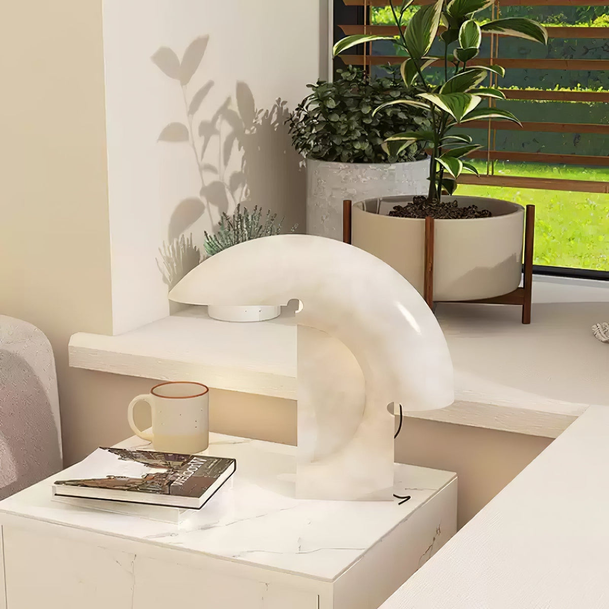 Emmy lámpara de mesa moderna de mármol