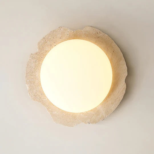 Nimbe Halo lámpara de techo travertino