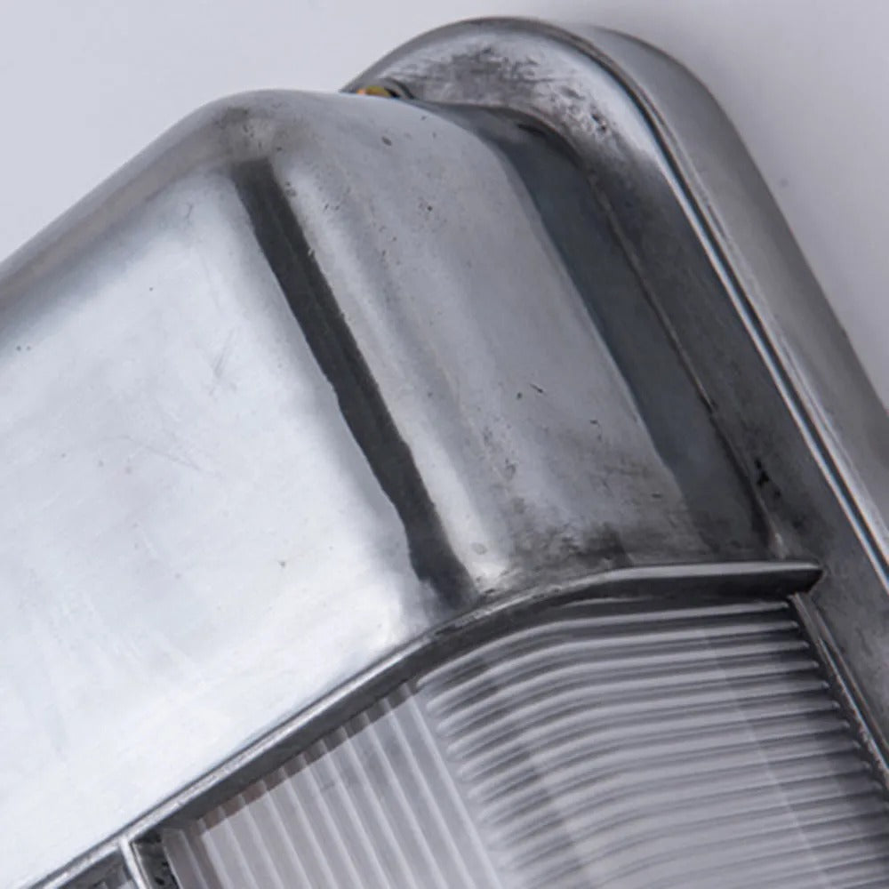 Ray Lámpara de Pared Geométrica de Metal y Vidrio para Exterior