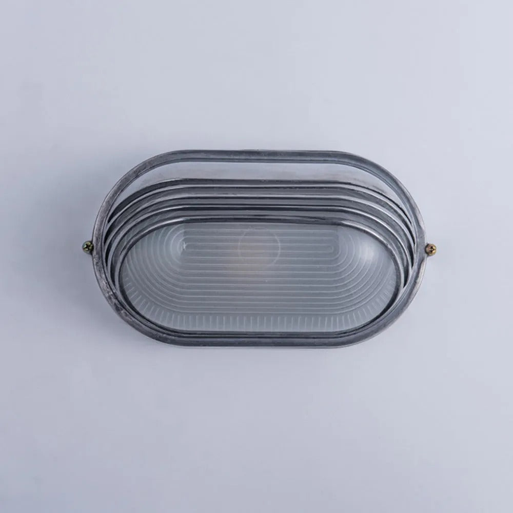 Ray Lámpara de Pared Geométrica de Metal y Vidrio para Exterior