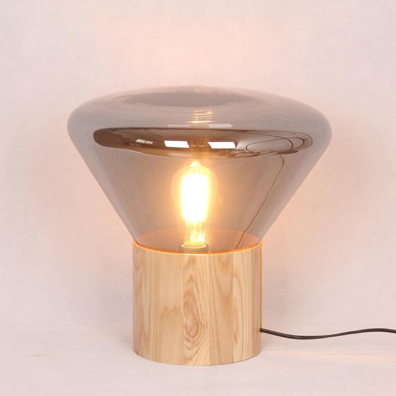 Sylirella lámpara de mesa minimalista de madera
