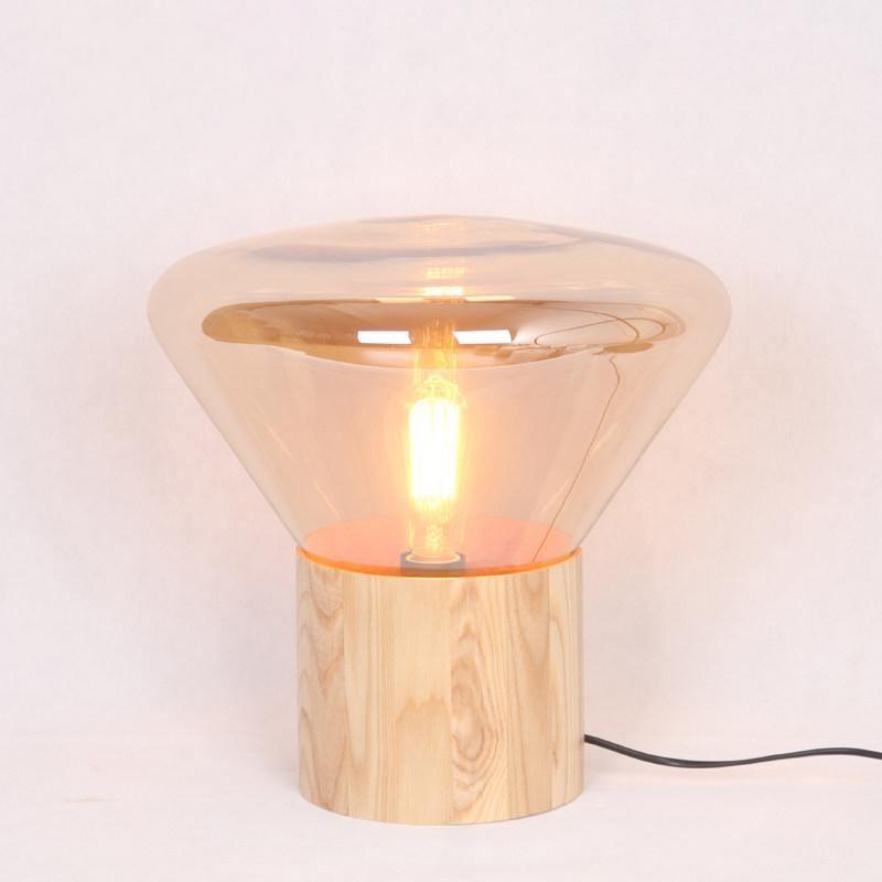 Sylirella lámpara de mesa minimalista de madera