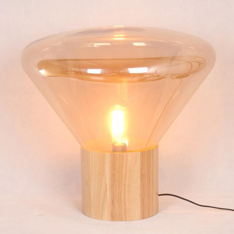 Sylirella lámpara de mesa minimalista de madera