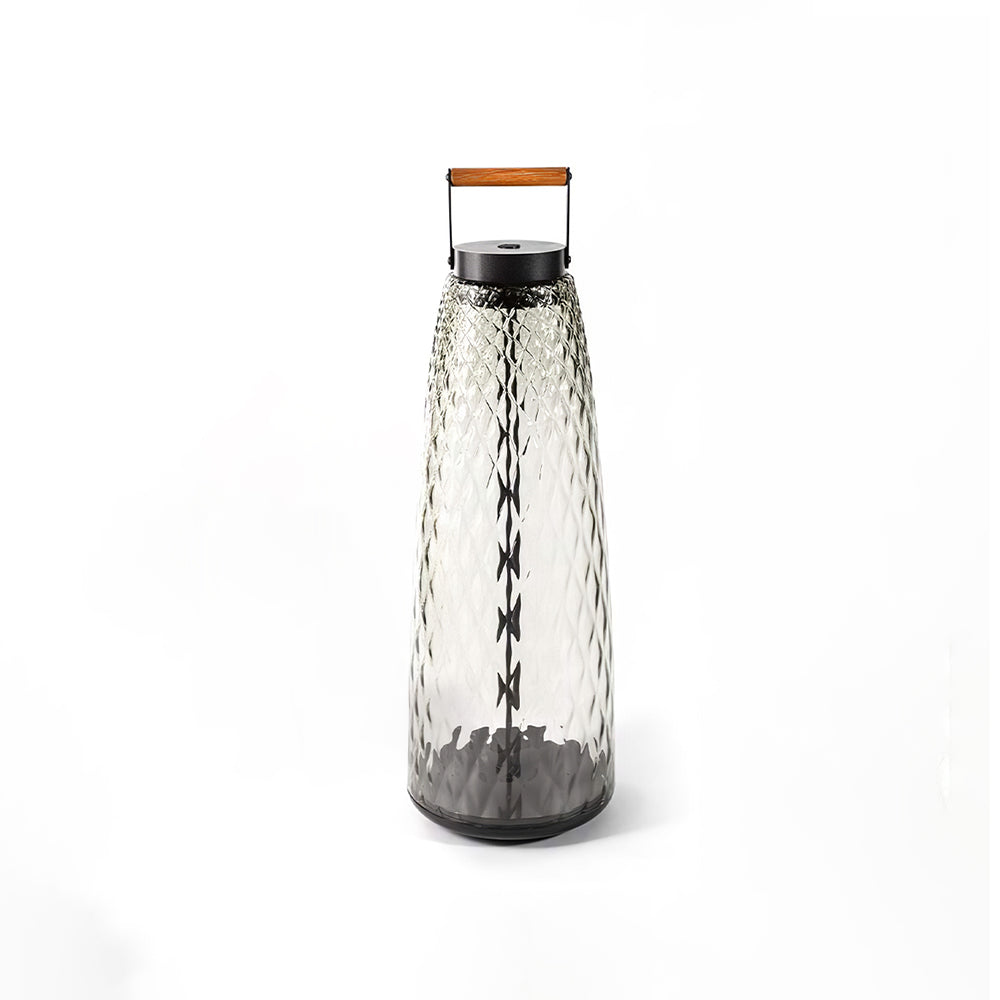 Ray Vintage Cilíndrica Metal Vidrio Lámpara Exterior