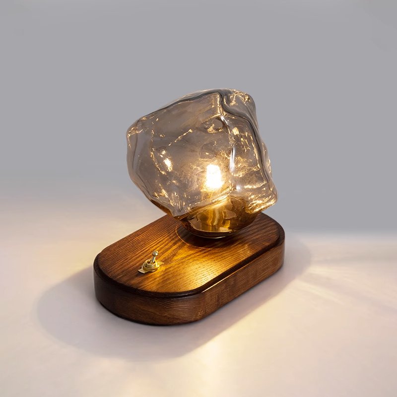 Maris lámpara de mesa artística de madera