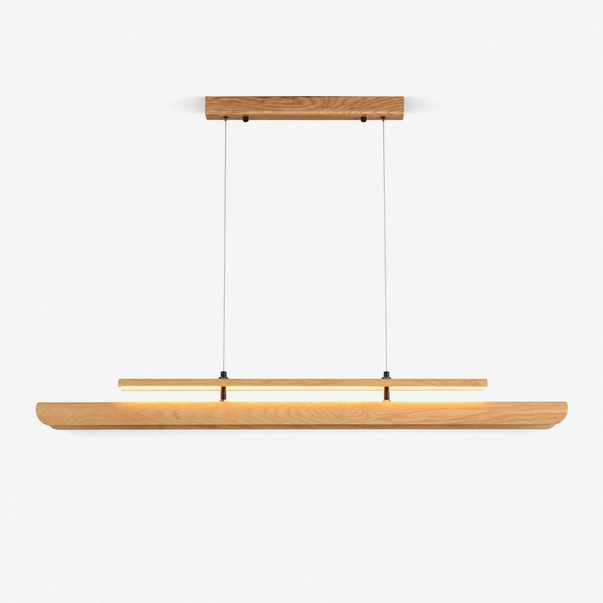 Lignelle lámpara colgante lineal de madera