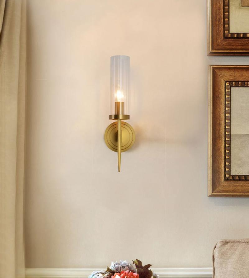 Vilaeisra aplique de pared elegancia Vintage con vidrio