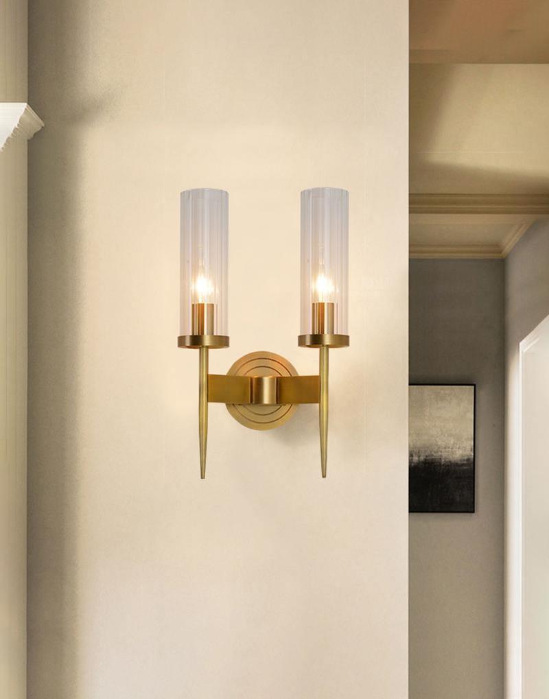 Vilaeisra aplique de pared elegancia Vintage con vidrio