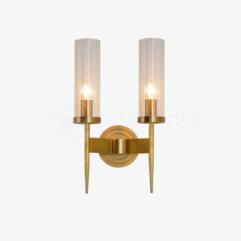 Vilaeisra aplique de pared elegancia Vintage con vidrio