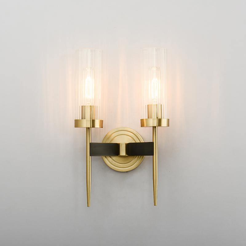 Vilaeisra aplique de pared elegancia Vintage con vidrio