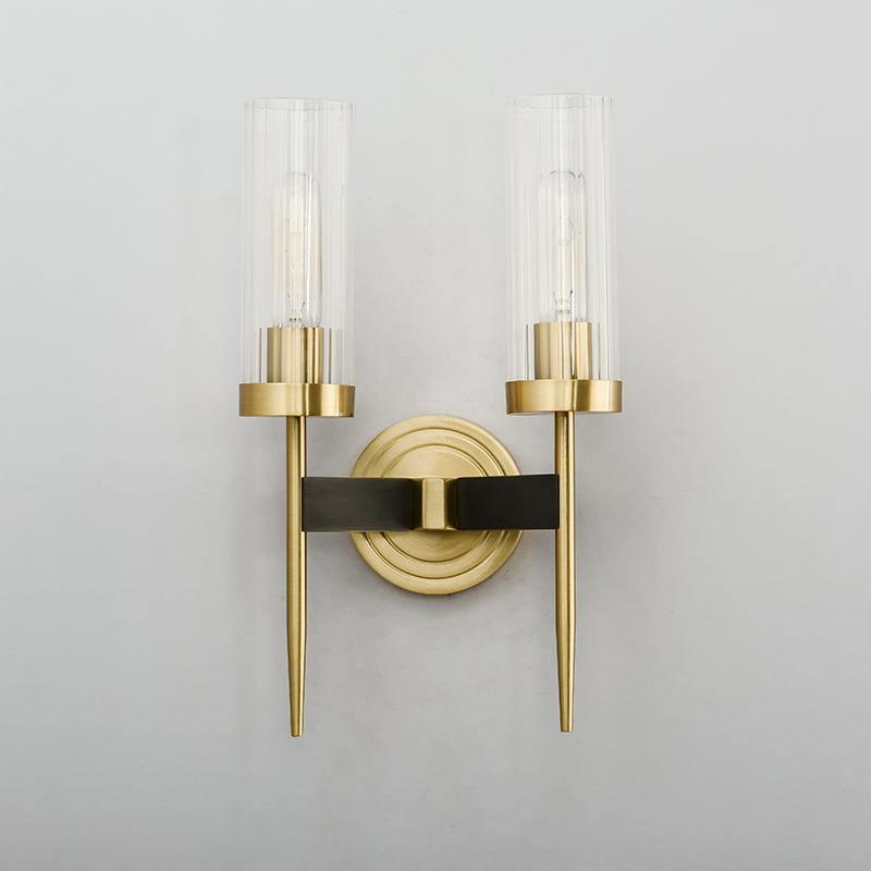 Vilaeisra aplique de pared elegancia Vintage con vidrio