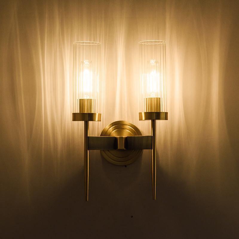 Vilaeisra aplique de pared elegancia Vintage con vidrio