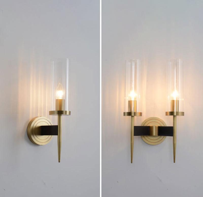 Vilaeisra aplique de pared elegancia Vintage con vidrio