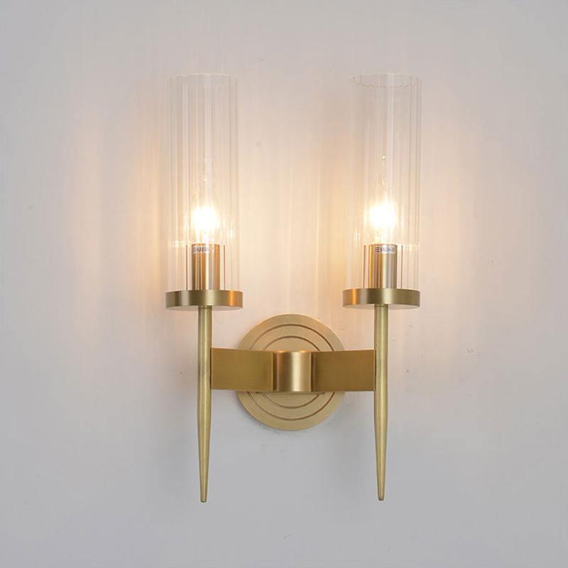 Vilaeisra aplique de pared elegancia Vintage con vidrio