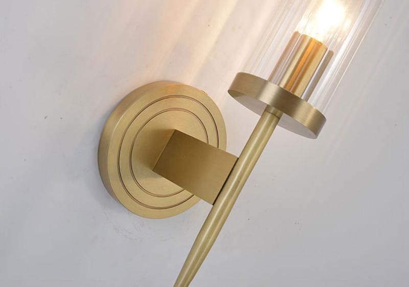 Vilaeisra aplique de pared elegancia Vintage con vidrio