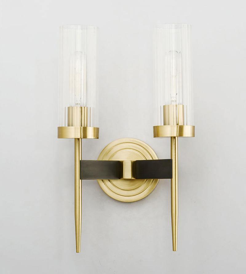 Vilaeisra aplique de pared elegancia Vintage con vidrio
