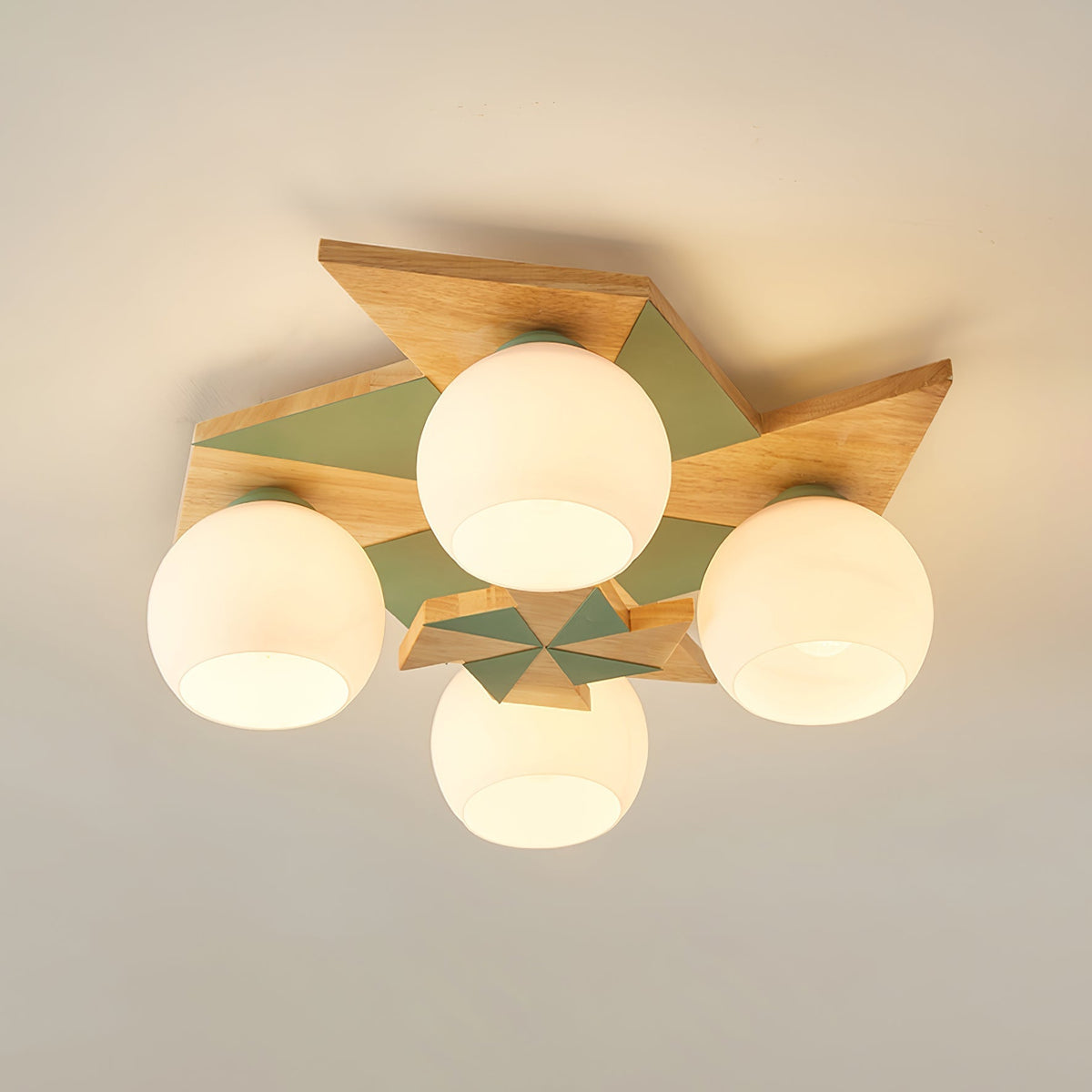Ewooda lámpara de techo de madera